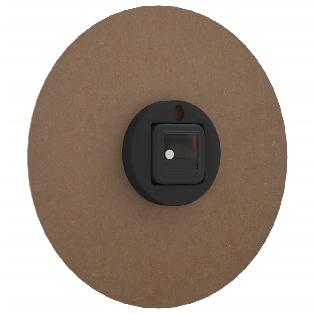 Orologio a Parete Giallo e Nero Ã˜30 cm in Legno Multistrato