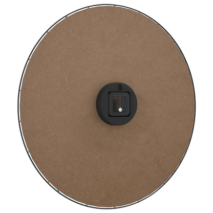 Orologio a Parete Giallo e Nero Ã˜50 cm in Legno Multistrato