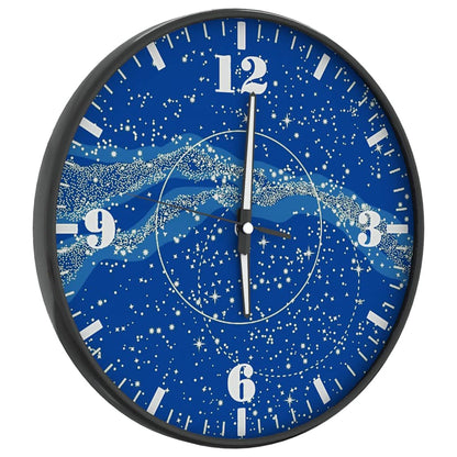 Orologio a Parete con Ore e Lancette Luminose Blu Ã˜30 cm
