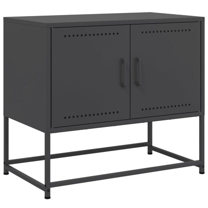 Mobile TV Nero 68,5x39x60,5 cm in Acciaio