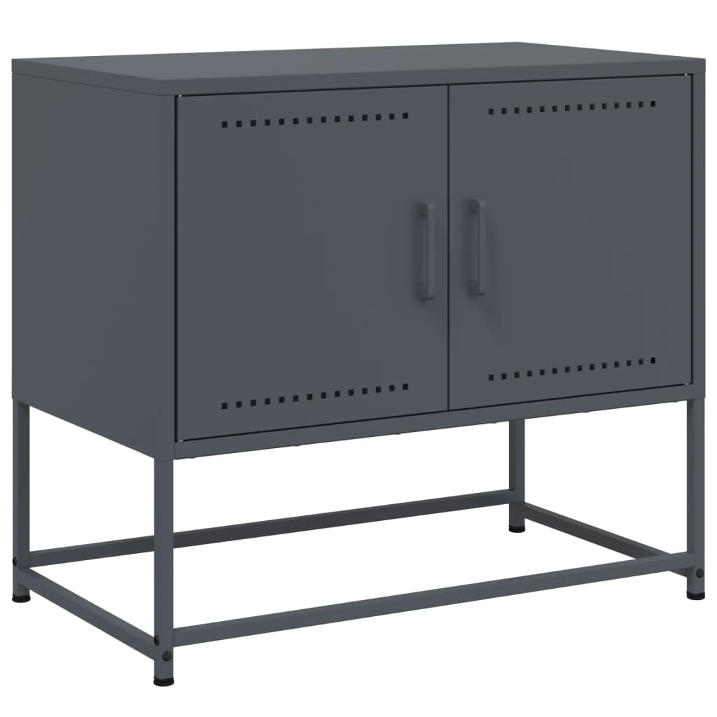 Mobile TV Antracite 68,5x39x60,5 cm in Acciaio