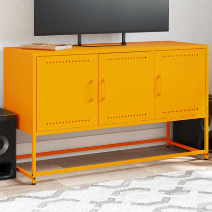 Mobile TV Giallo Senape 100,5x39x60,5 cm in Acciaio