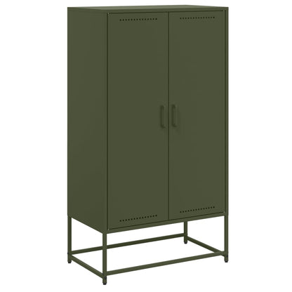 Credenza Verde Oliva 68,5x38,5x123,5 cm in Acciaio