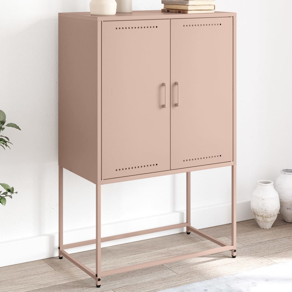 Credenza Rosa 68,5x38,5x107 cm in Acciaio