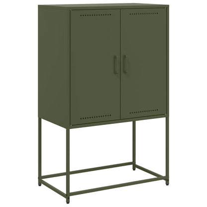 Credenza Verde Oliva 68,5x38,5x107 cm in Acciaio