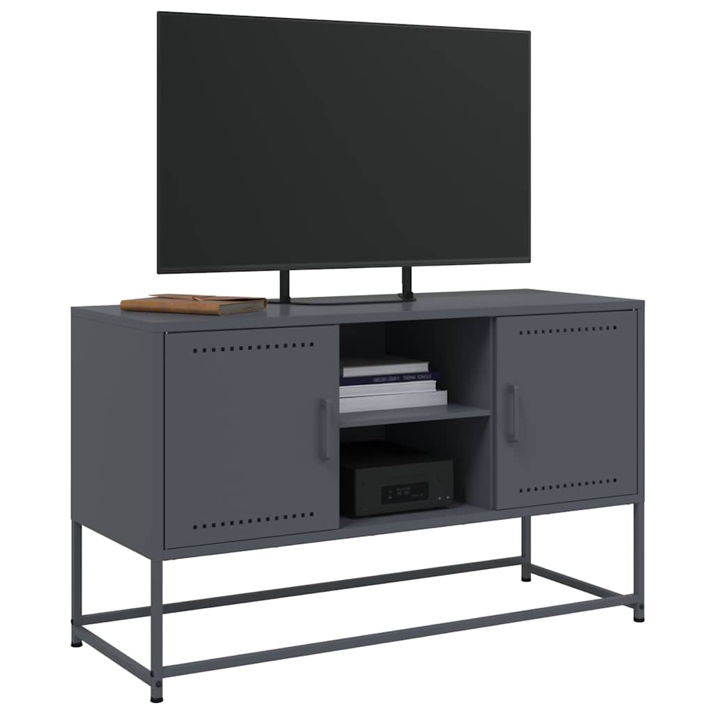 Mobile TV Antracite 100,5x39x60,5 cm in Acciaio