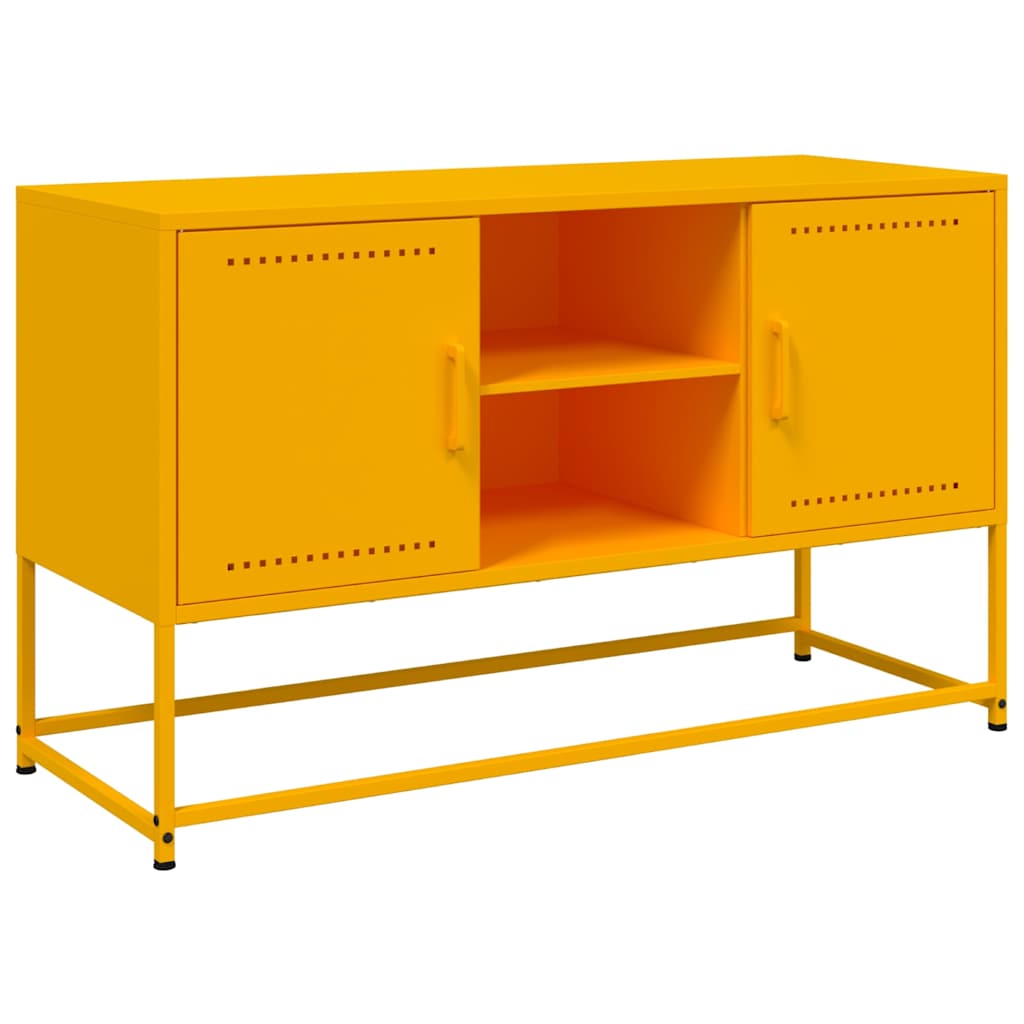 Mobile TV Giallo Senape 100,5x39x60,5 cm in Acciaio