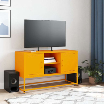 Mobile TV Giallo Senape 100,5x39x60,5 cm in Acciaio