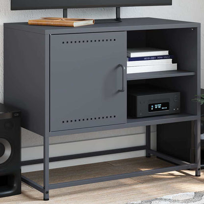 Mobile TV Antracite 68x39x60,5 cm in Acciaio
