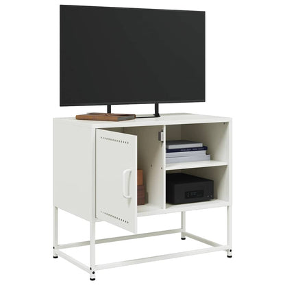 Mobile TV Bianco 68x39x60,5 cm in Acciaio