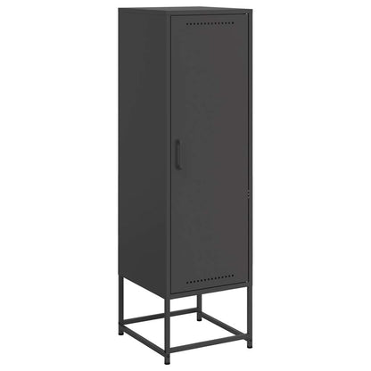 Credenza Nera 36x39x123 cm in Acciaio
