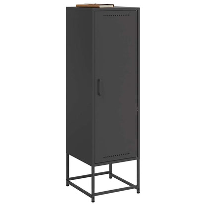 Credenza Nera 36x39x123 cm in Acciaio