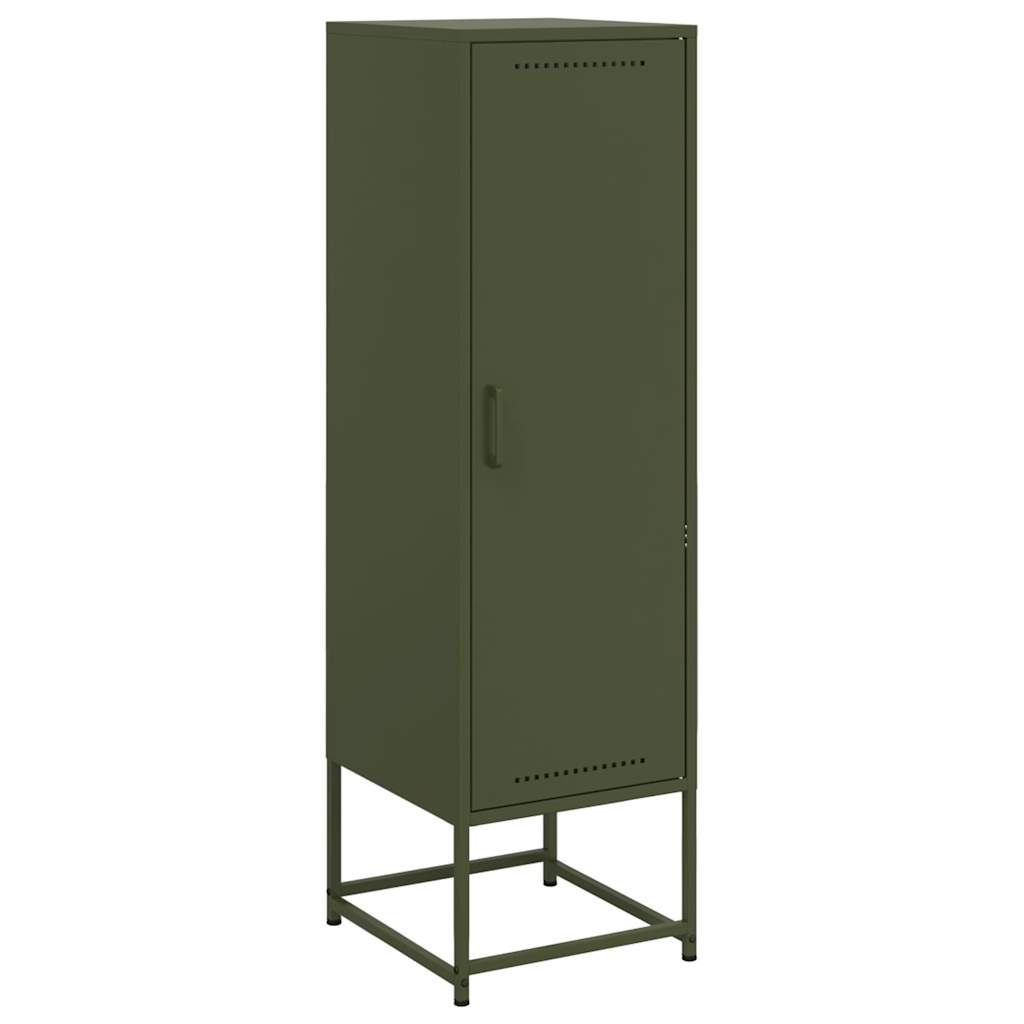 Credenza Verde Oliva 36x39x123 cm in Acciaio