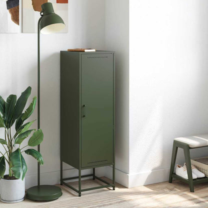 Credenza Verde Oliva 36x39x123 cm in Acciaio