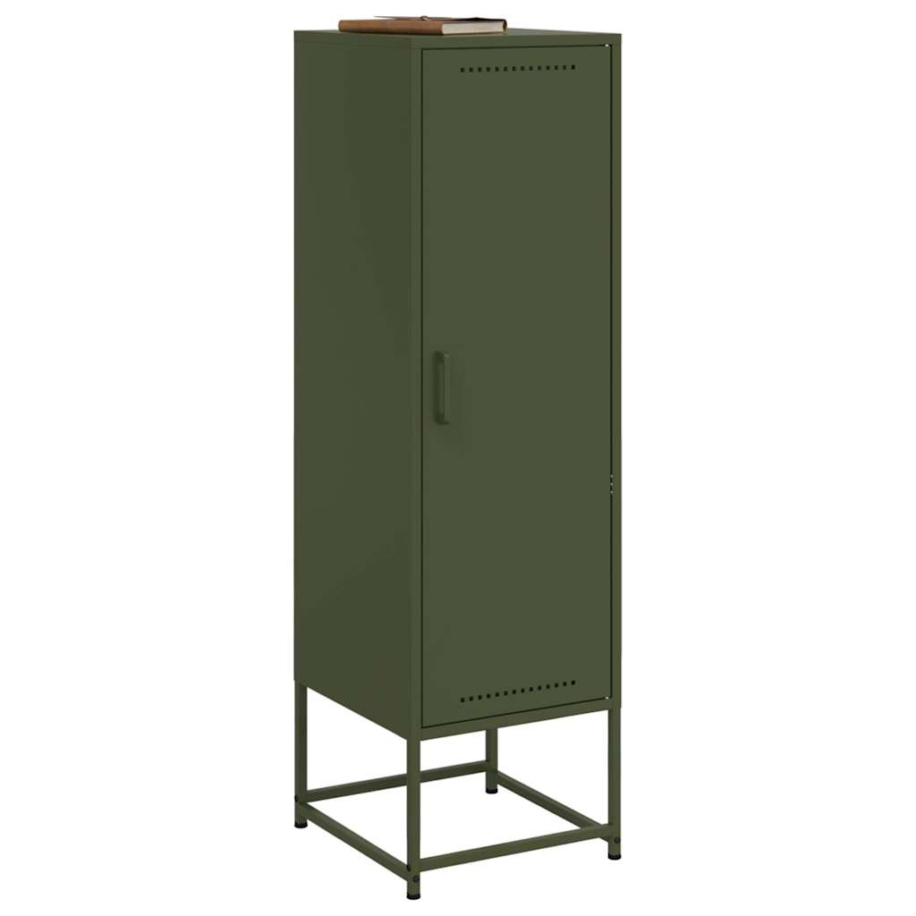Credenza Verde Oliva 36x39x123 cm in Acciaio