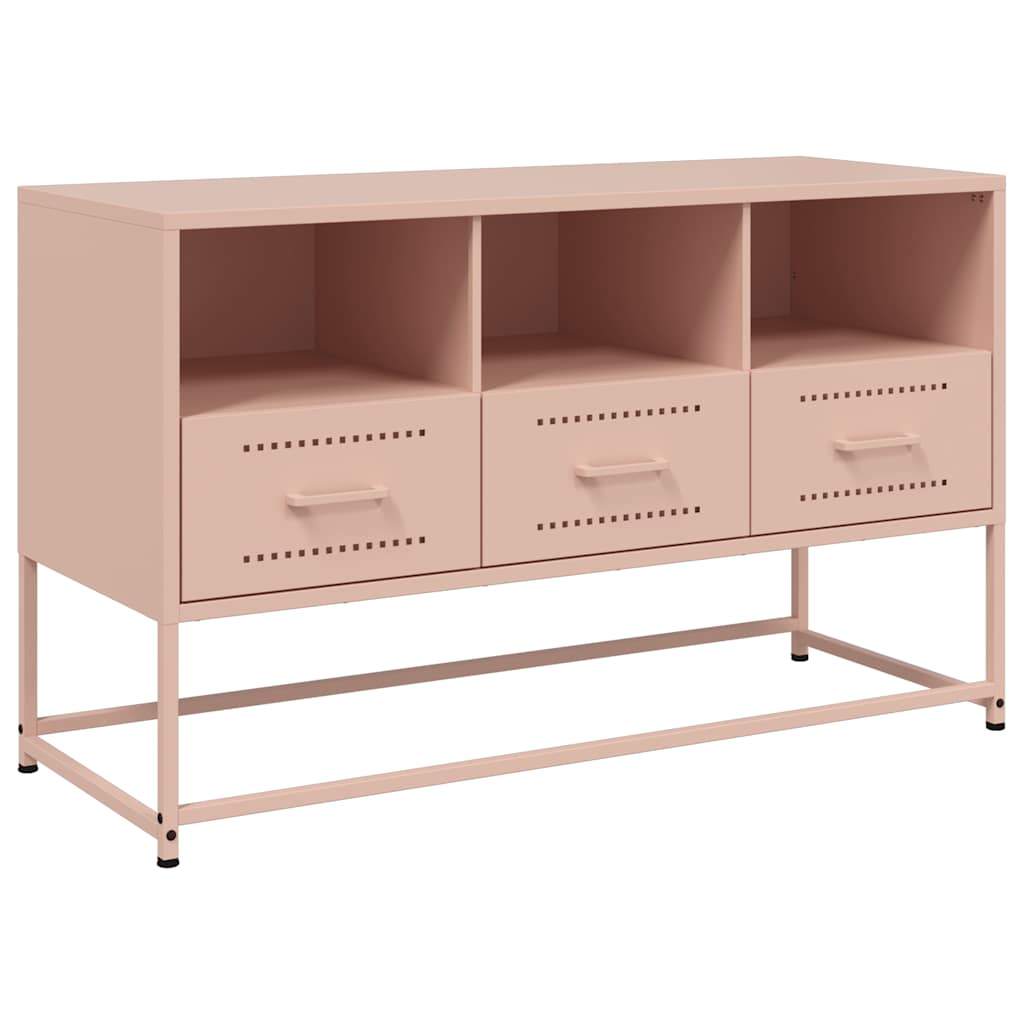 Mobile TV Rosa 100,5x39x60,5 cm in Acciaio