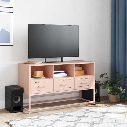 Mobile TV Rosa 100,5x39x60,5 cm in Acciaio