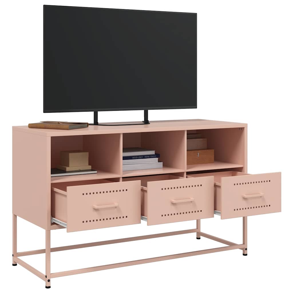 Mobile TV Rosa 100,5x39x60,5 cm in Acciaio