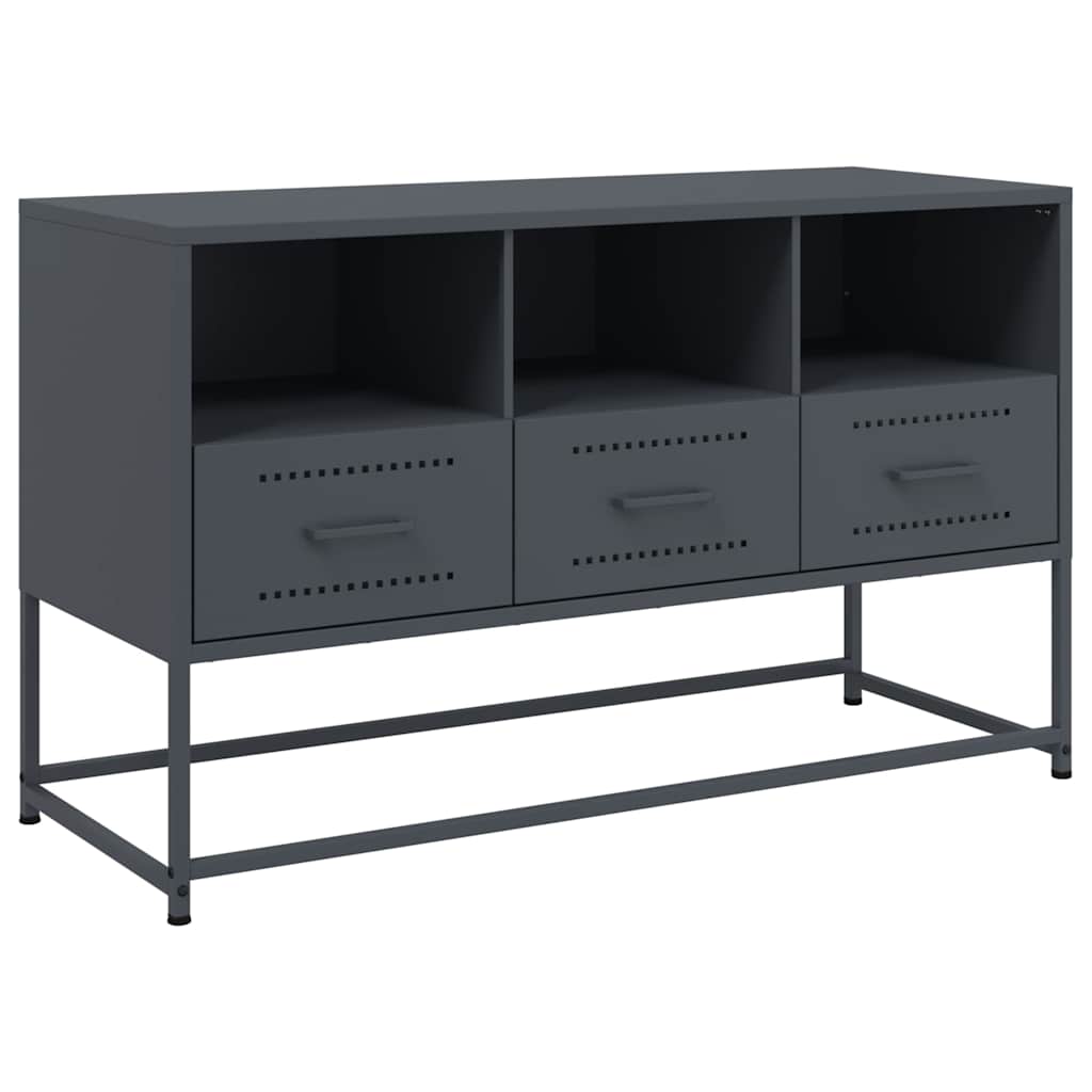 Mobile TV Antracite 100,5x39x60,5 cm in Acciaio