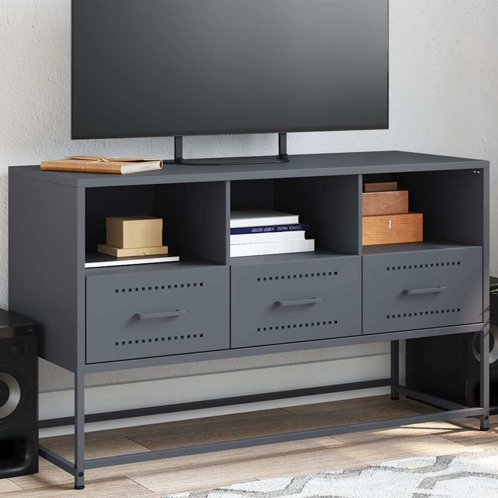 Mobile TV Antracite 100,5x39x60,5 cm in Acciaio