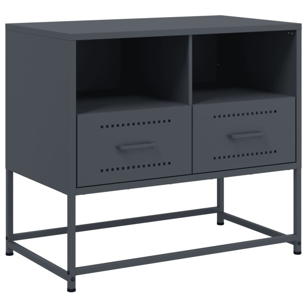 Mobile TV Antracite 68x39x60,5 cm in Acciaio
