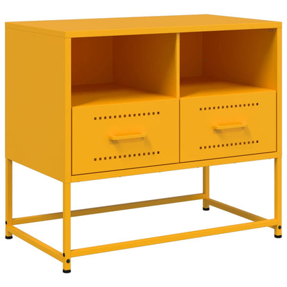 Mobile TV Giallo Senape 68x39x60,5 cm in Acciaio