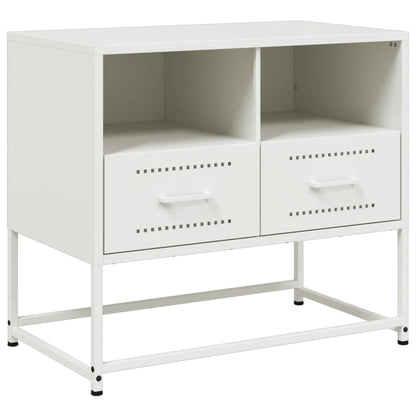 Mobile TV Bianco 68x39x60,5 cm in Acciaio