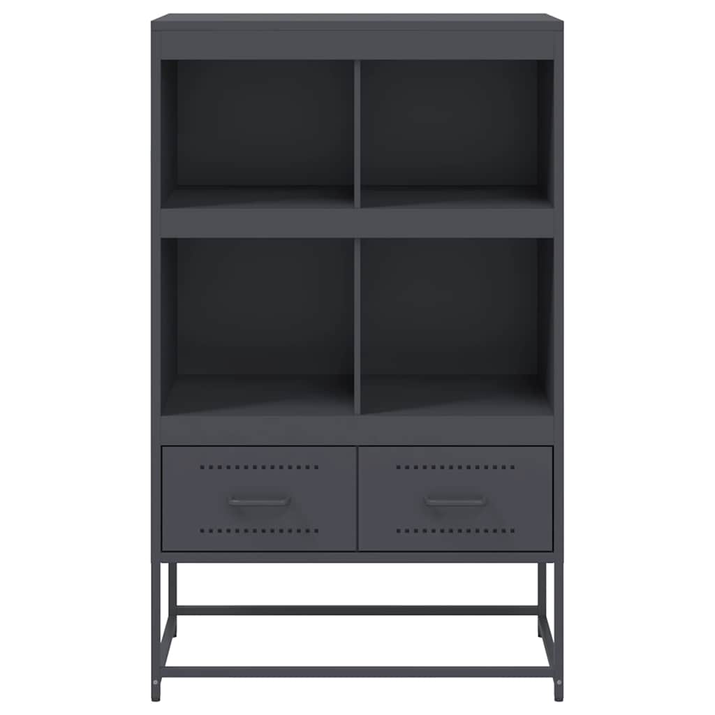Credenza Antracite 68x39x111,5 cm Acciaio