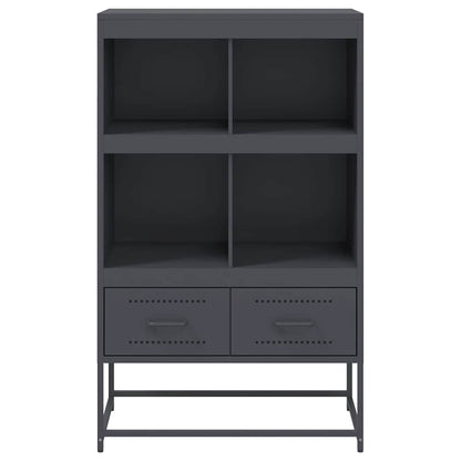 Credenza Antracite 68x39x111,5 cm Acciaio