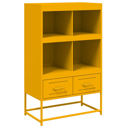 Credenza Giallo Senape 68x39x111,5 cm in Acciaio