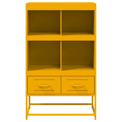 Credenza Giallo Senape 68x39x111,5 cm in Acciaio