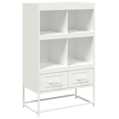 Credenza Bianca 68x39x111,5 cm Acciaio