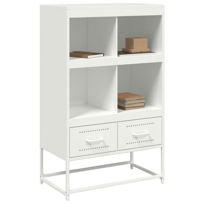 Credenza Bianca 68x39x111,5 cm Acciaio