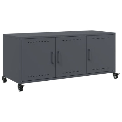Mobile TV Antracite 100,5x39x43,5 cm Acciaio