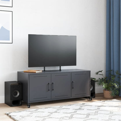 Mobile TV Antracite 100,5x39x43,5 cm Acciaio