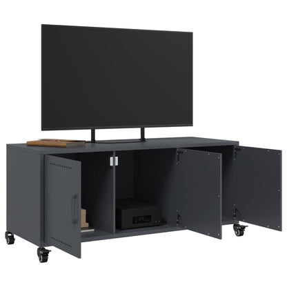 Mobile TV Antracite 100,5x39x43,5 cm Acciaio