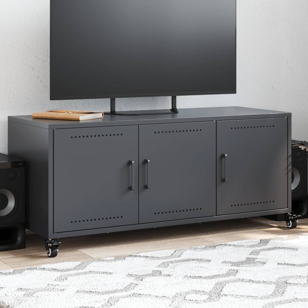 Mobile TV Antracite 100,5x39x43,5 cm Acciaio