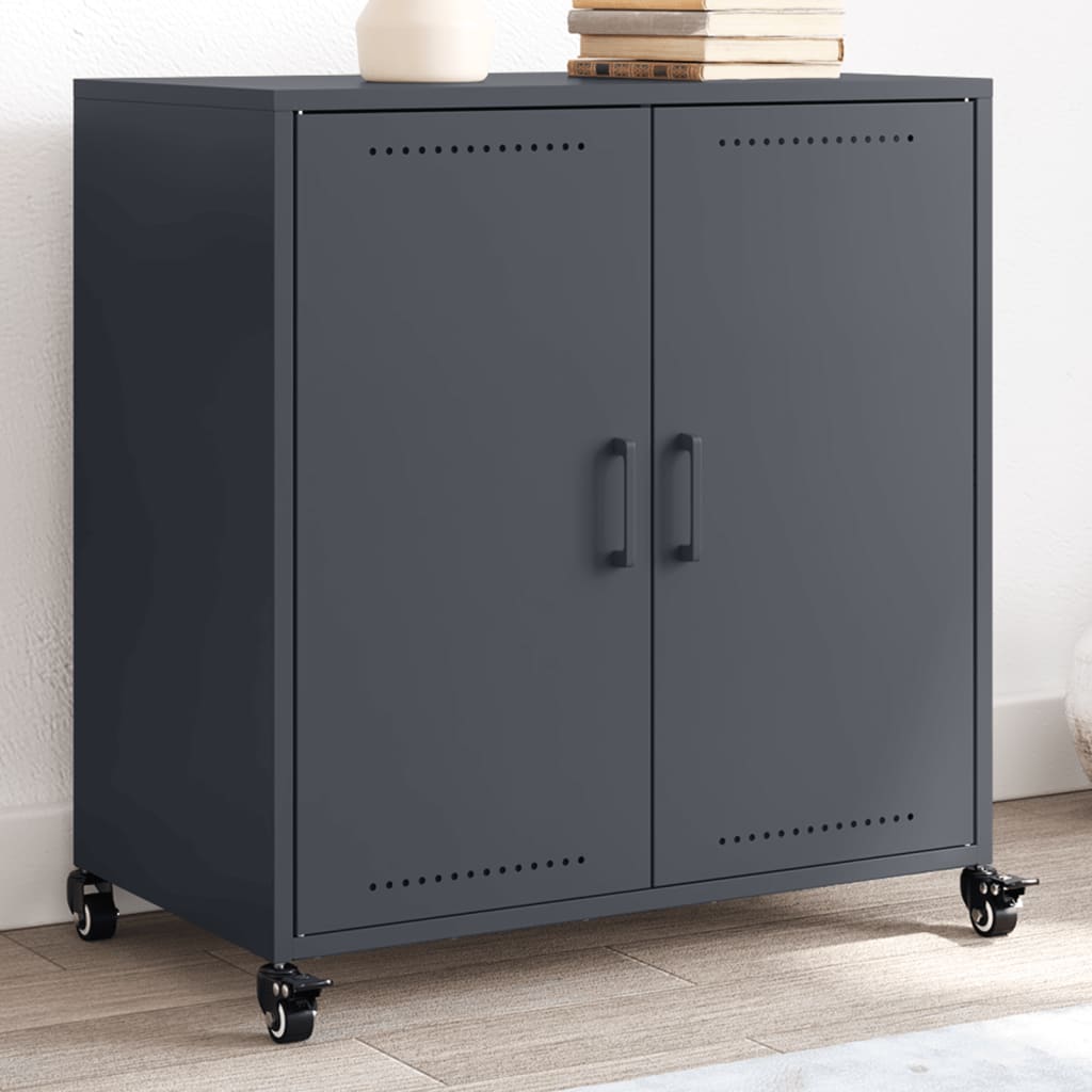 Credenza Antracite 68,5x39x72 cm in Acciaio