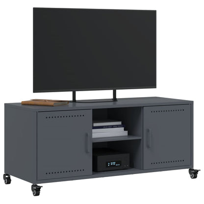 Mobile TV Antracite 100,5x39x43,5 cm Acciaio