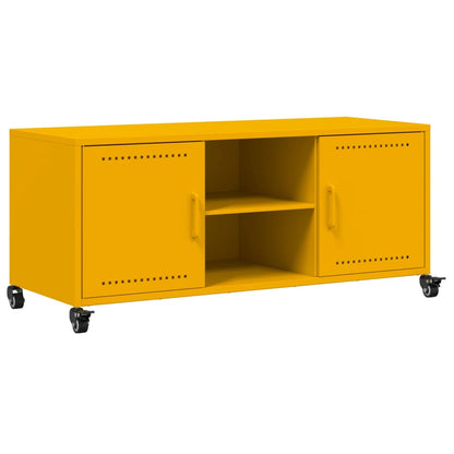Mobile TV Giallo Senape 100,5x39x43,5 cm in Acciaio
