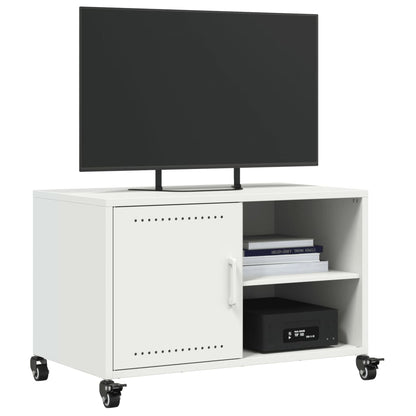 Mobile TV Bianco 68x39x43,5 cm in Acciaio