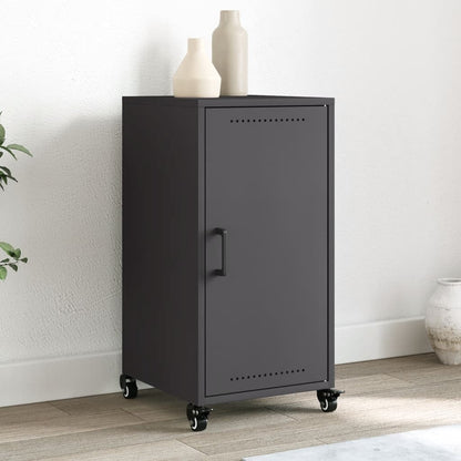 Credenza Nera 36x39x72 cm in Acciaio