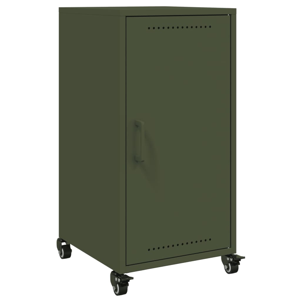 Credenza Verde Oliva 36x39x72 cm in Acciaio
