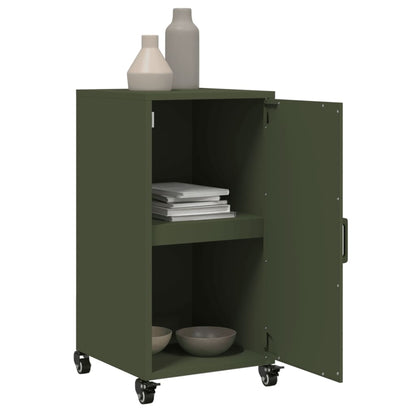 Credenza Verde Oliva 36x39x72 cm in Acciaio