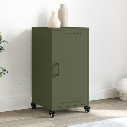 Credenza Verde Oliva 36x39x72 cm in Acciaio