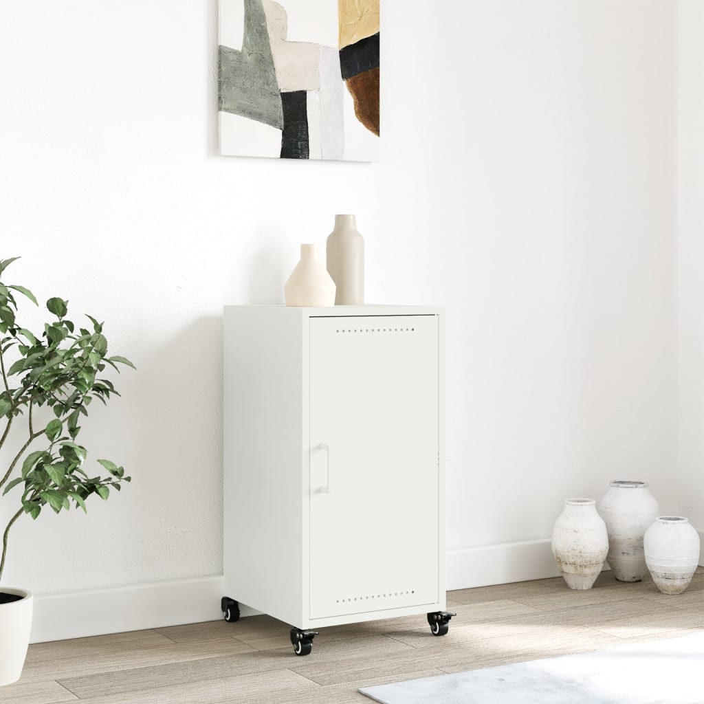 Credenza Bianca 36x39x72 cm in Acciaio