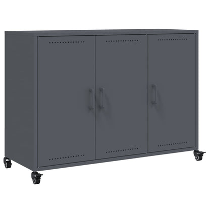 Credenza Antracite 100,5x39x72 cm in Acciaio