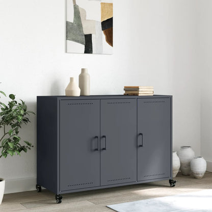 Credenza Antracite 100,5x39x72 cm in Acciaio