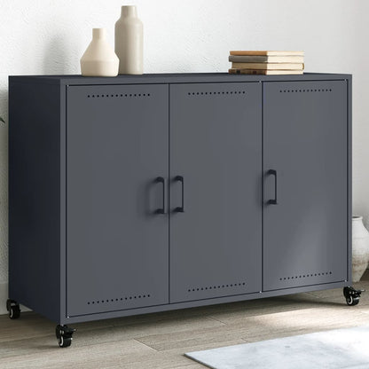 Credenza Antracite 100,5x39x72 cm in Acciaio