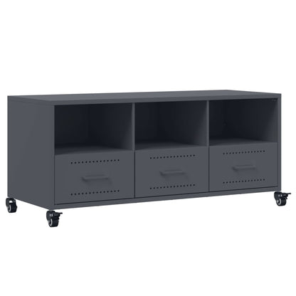 Mobile TV Antracite 100,5x39x43,5 cm Acciaio